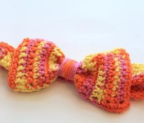 Bow Headband, Hairwrap, Cotton Headband, Yoga Wrap, Dread Wrap, Boho, Girly